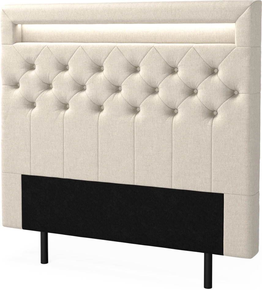 New York led - Sänggavel, 90-210 cm - Beige