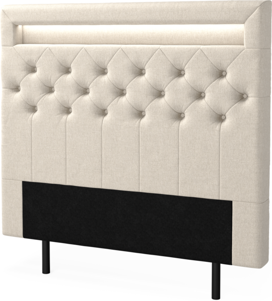 New York led - Sänggavel, 90-210 cm - Beige