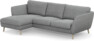 Madison Lux - 2-sits soffa med schäslong vänster - Grå