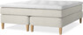 Delux Sense - Kontinentalsäng, dubbelsäng med bäddmadrass - Beige