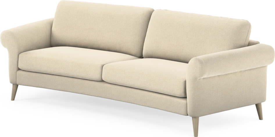Bridge - 3-sits soffa svängd - Beige