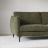 Madison Lux - 2-sits soffa med schäslong vänster - Grön
