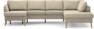 County - 3-sits soffa med schäslong vänster och divan höger - Beige