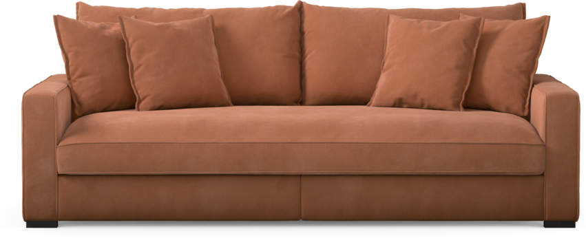 Rossi - 3-sits soffa, hel dyna - Gul