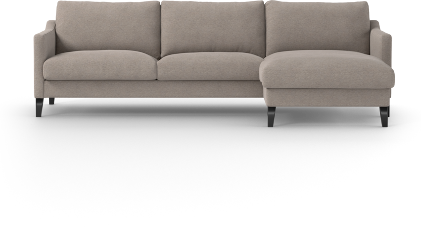 Winston - 3-sits soffa med schäslong, vändbar - Beige