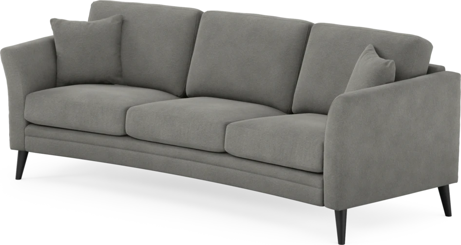 Eden - 3-sits soffa svängd - Grå