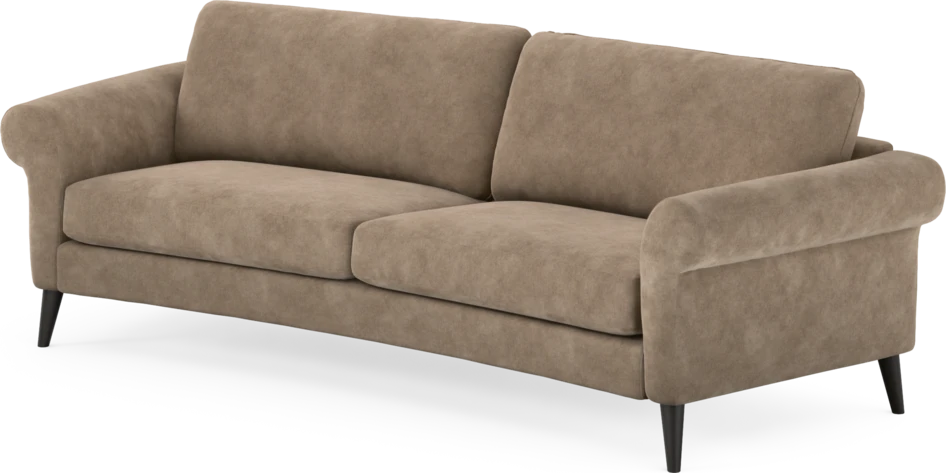 Bridge - 3-sits soffa svängd - Beige