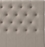 Delux Pikerad XL - Sänggavel, 90-210 cm - Beige