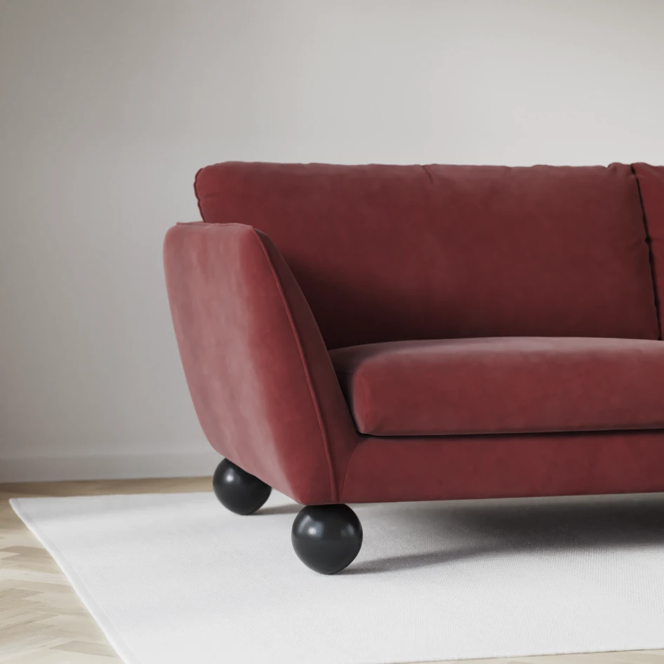 Madison Lux - Hörnsoffa 3+2-sits, hörn 1 - Rosa