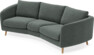 Madison - 3-sits soffa svängd, 70 cm - Grå