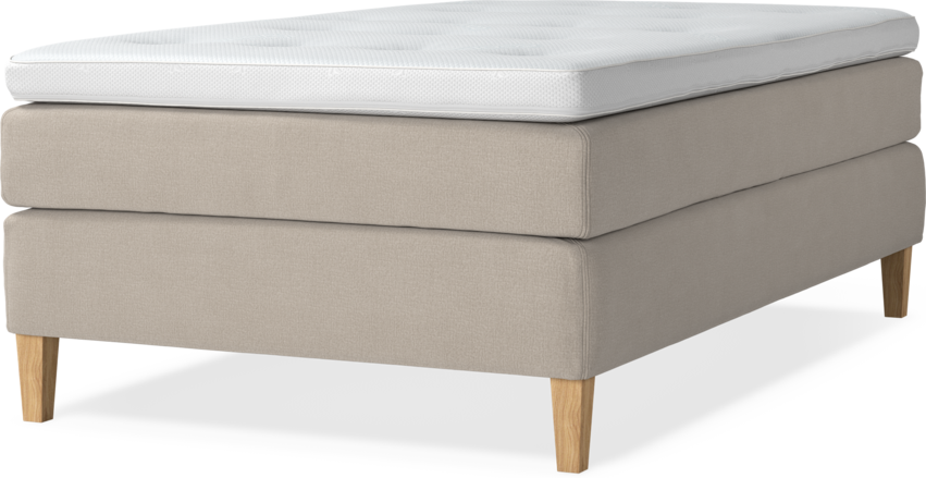 Delux Sense - Kontinentalsäng, enkelsäng 120 cm med bäddmadrass