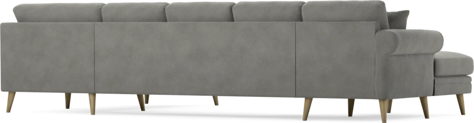 Eden - 3-sits soffa med schäslong vänster och divan höger - Grå