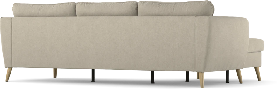 County - 3-sits soffa med flyttbar schäslong - Grå