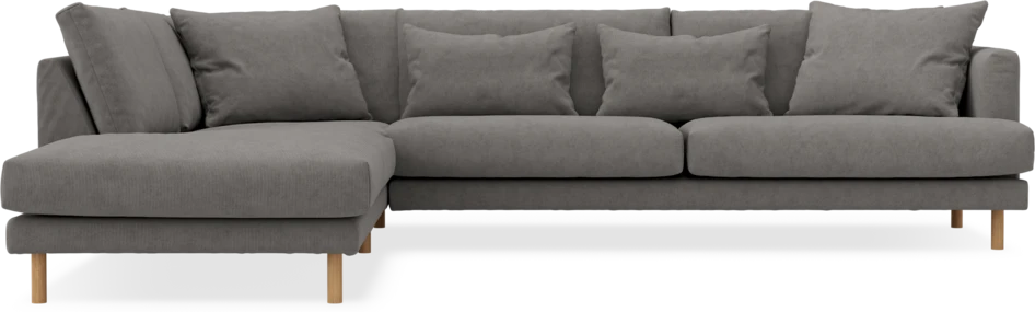Harper - 3-sits soffa med divan vänster - Grå