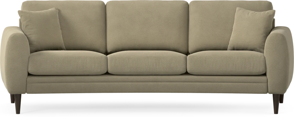 Eden - 3-sits soffa svängd - Beige