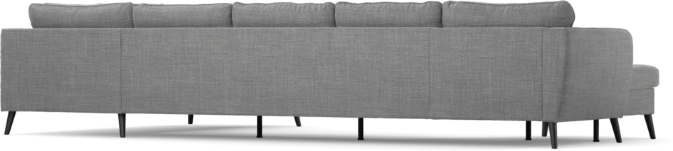 County - 4-sits soffa med schäslong vänster och divan höger - Grå