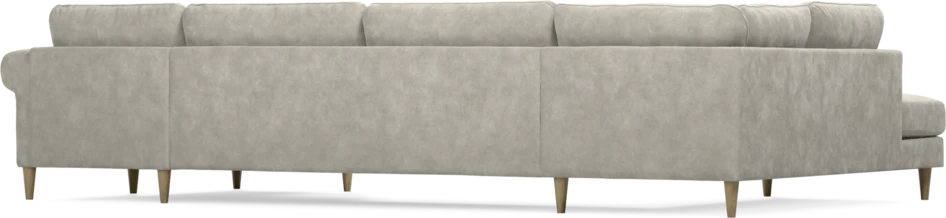 Bridge - 3-sits soffa med divan vänster och schäslong höger - Grå