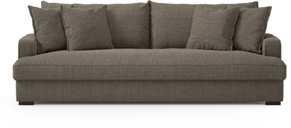 Mila - 4-sits soffa, hel dyna - Brun