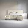 County - Hörnsoffa, 3+2-sits med schäslong vänster - Beige