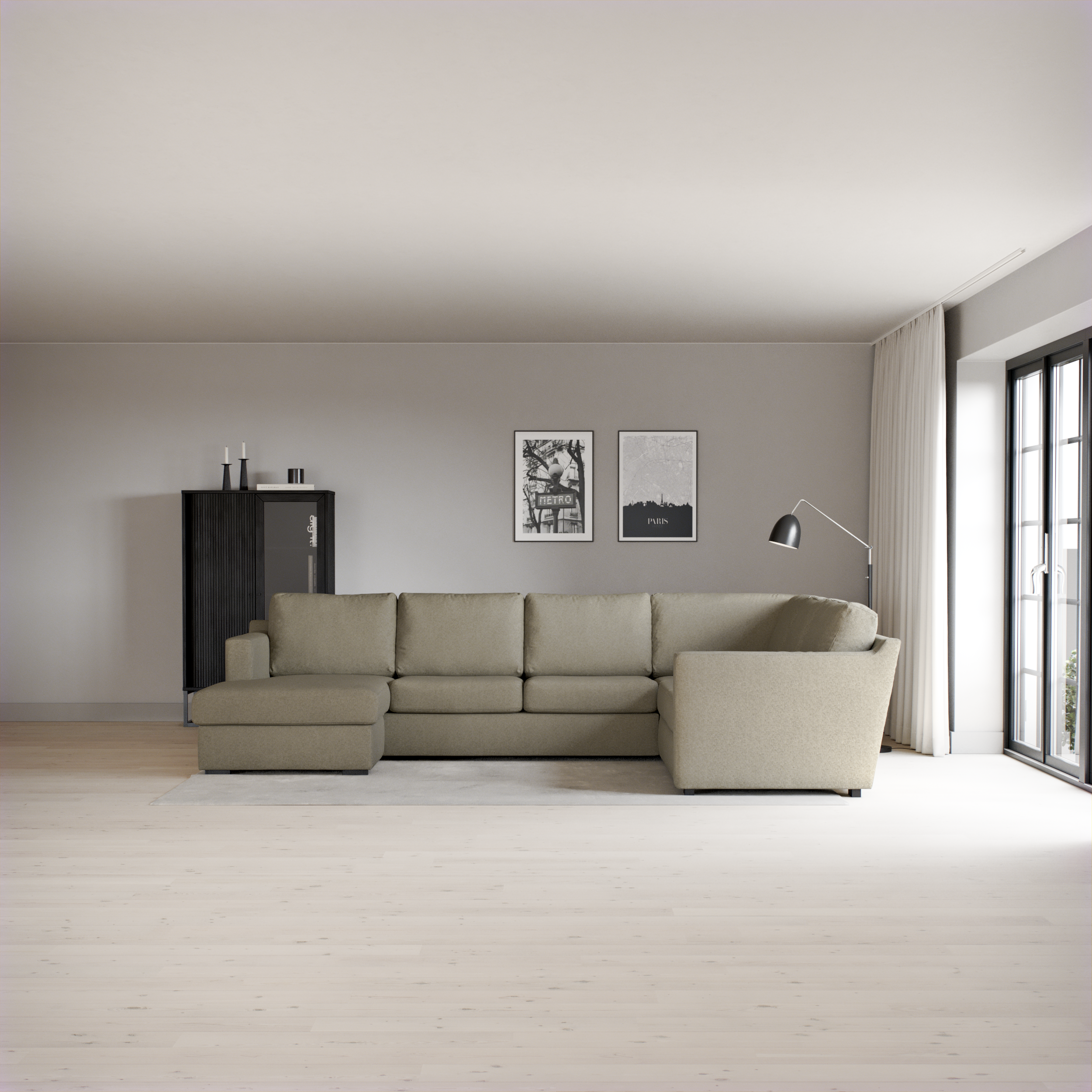 Friday - Hörnsoffa, 3+2-sits med schäslong vänster - inspiration