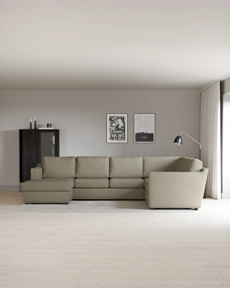 Friday - Hörnsoffa, 3+2-sits med schäslong vänster - inspiration