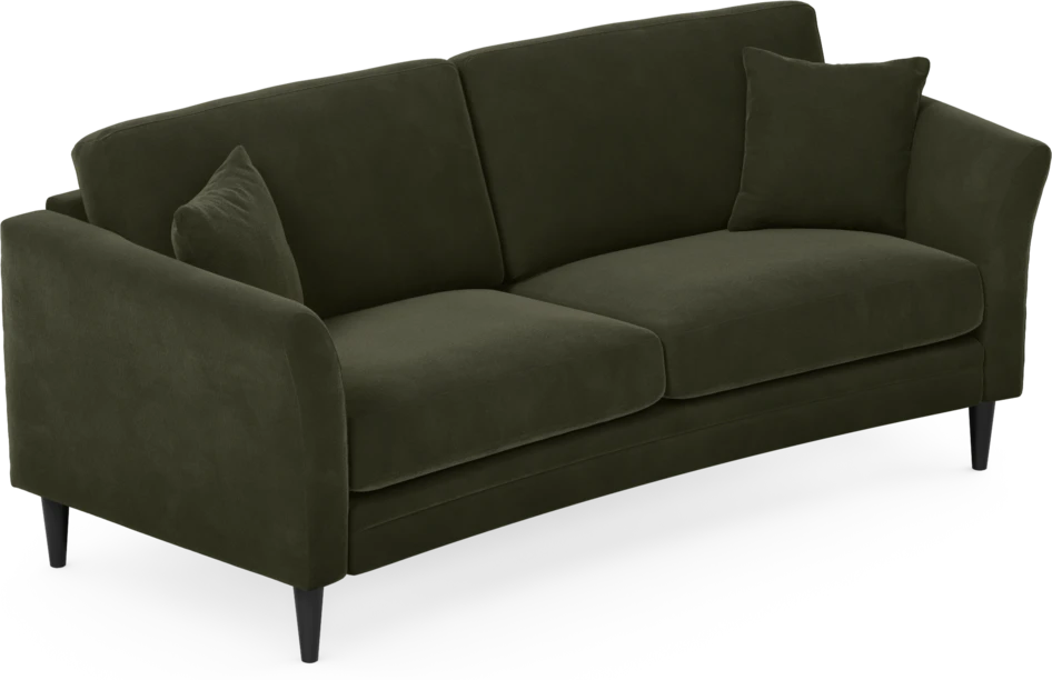 Eden - 2,5-sits soffa svängd - Grön