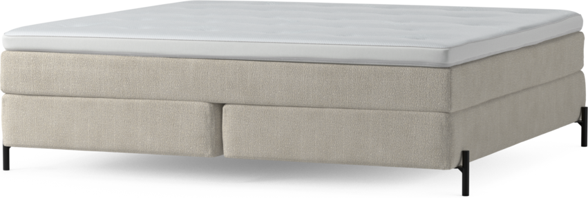 Delux Sense - Kontinentalsäng, dubbelsäng med bäddmadrass och sängben