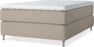 Delux Exclusive - Kontinentalsäng, enkelsäng 140 cm med bäddmadrass - Beige