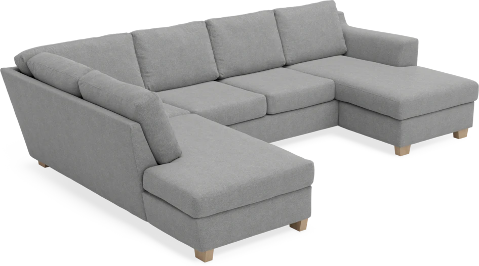 Friday - 3-sits soffa med divan vänster och schäslong höger - Grå