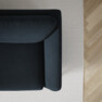 Madison Lux - 3-sits soffa med divan höger - Blå