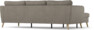 County - 3-sits soffa med flyttbar schäslong - Brun