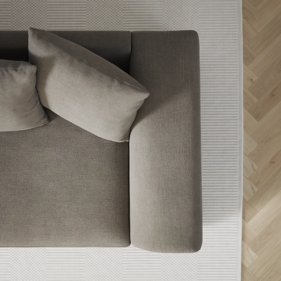 Town - 3-sits soffa med divan höger och schäslong vänster - Grå