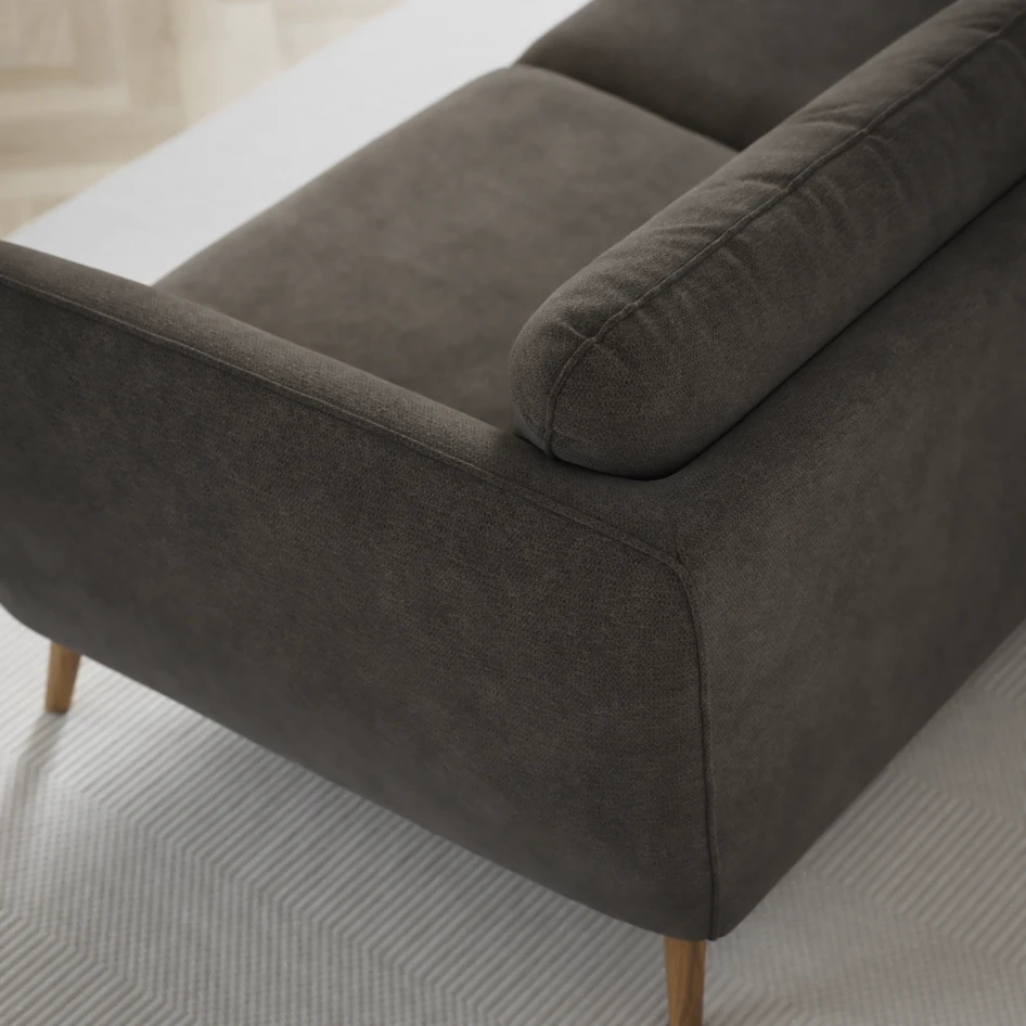 Madison Lux - Hörnsoffa med schäslong höger - Grå