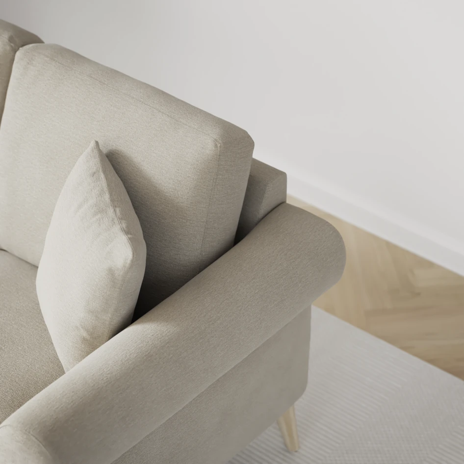 Eden - 3-sits soffa - Brun