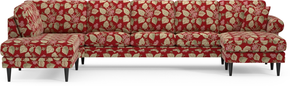 Eden - 3-sits soffa med divan vänster och schäslong höger - Flerfärgad