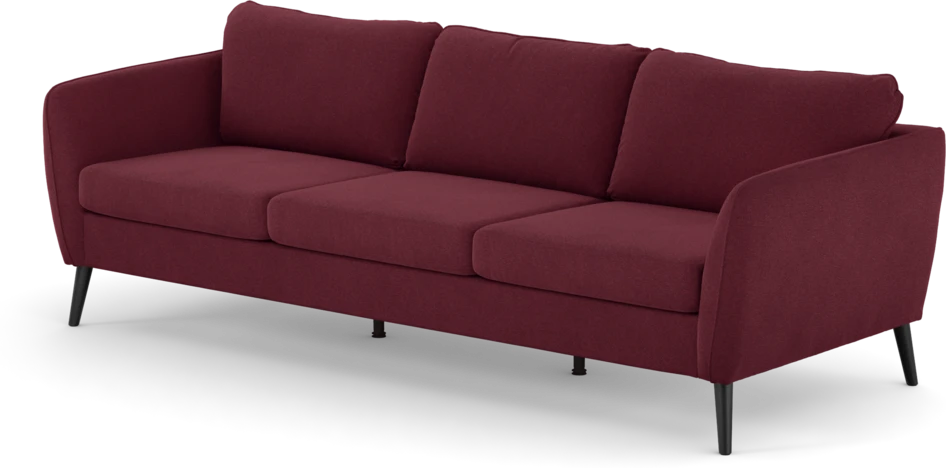 County - 3-sits soffa - Röd