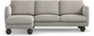 Madison Lux - 2-sits soffa med schäslong vänster - Grå