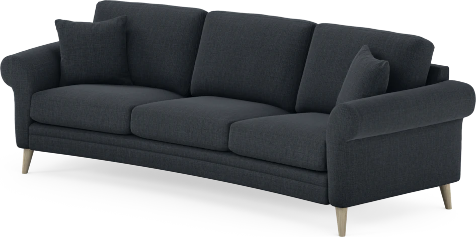 Eden - 3-sits soffa svängd - Blå