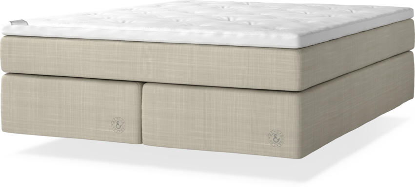 Cape Farewell Comfort - Kontinentalsäng, dubbelsäng med svävande utseende - Beige