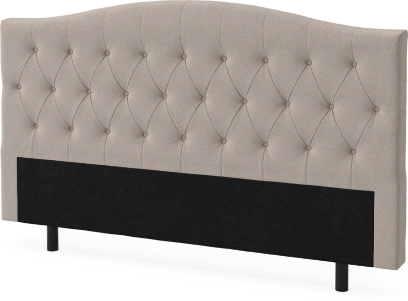 Queen - Sänggavel låg, 90-210 cm - Beige