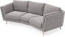 Madison - 3-sits soffa svängd, 70 cm - Grå