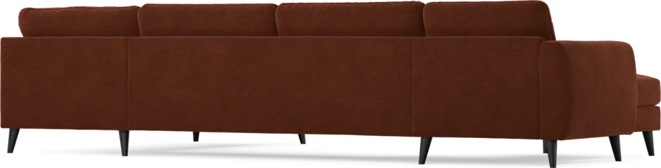 Bridge - 3-sits soffa med schäslong vänster och divan höger - Orange