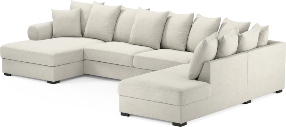 Town - 3-sits soffa med divan höger och schäslong vänster - Vit
