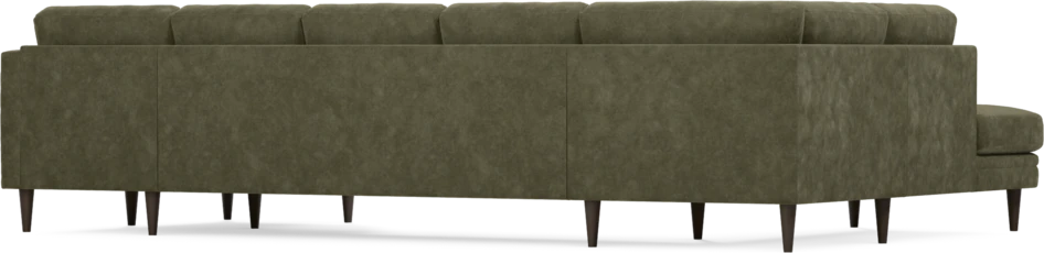 Eden - 3-sits soffa med divan vänster och schäslong höger - Grön