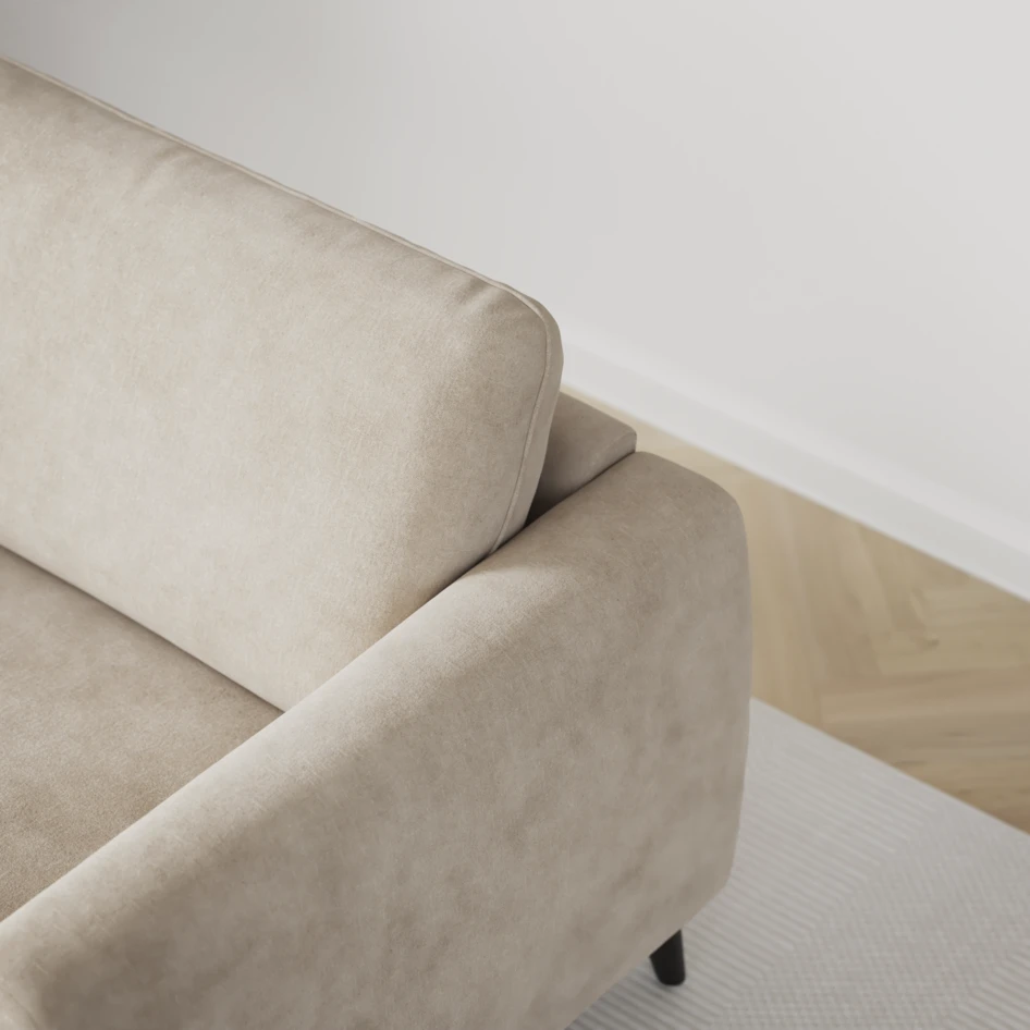 Bridge - 3-sits soffa med schäslong vänster och divan höger - Beige