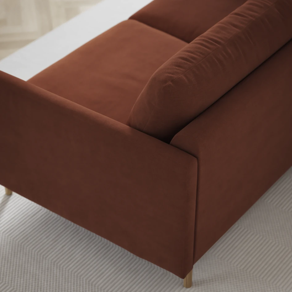 Madison Lux - Hörnsoffa 2+3-sits, hörn 2 - Röd