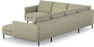 Madison Lux - Hörnsoffa med schäslong höger - Grön