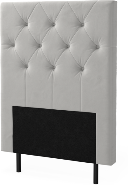 New York pikerad - Sänggavel, 90-210 cm - Grå