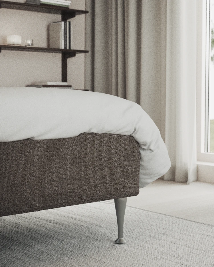 Delux Exclusive - Kontinentalsäng, enkelsäng 120 cm med bäddmadrass och sängben - inspiration