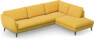 Madison Lux - 3-sits soffa med divan höger - Gul